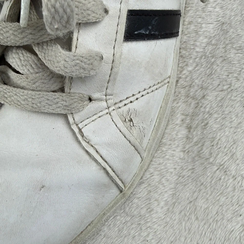 Adidas Baseline Shoes Womens Size 6 White Black 3‎ Stripes Court Sneaker AW4299